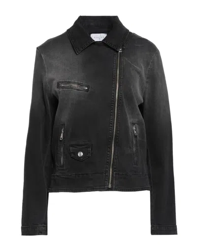 Gaelle Paris Denim Outerwear In Grey