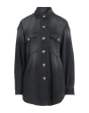Gaelle Paris Gaëlle Paris Woman Denim Shirt Black Size 4 Cotton In Black