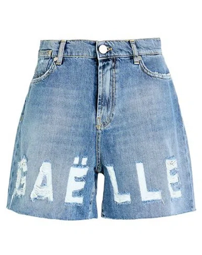 Gaelle Paris Gaëlle Paris Woman Denim Shorts Blue Size 27 Cotton
