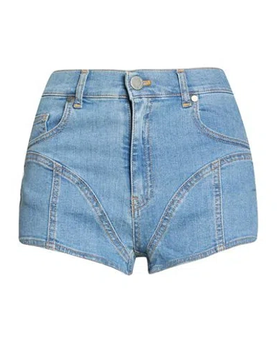 Gaelle Paris Gaëlle Paris Woman Denim Shorts Blue Size 27 Cotton, Elastane