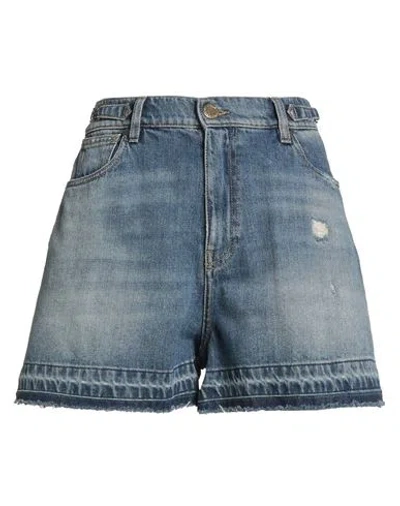 Gaelle Paris Gaëlle Paris Woman Denim Shorts Blue Size 30 Cotton
