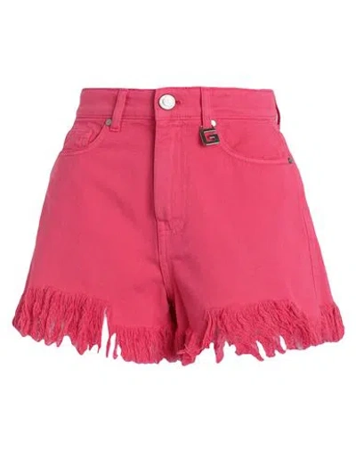 Gaelle Paris Gaëlle Paris Woman Denim Shorts Fuchsia Size 27 Cotton In Pink