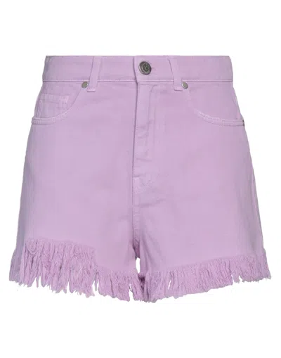 Gaelle Paris Denim Shorts In Purple