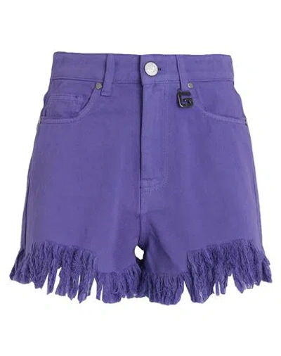 Gaelle Paris Gaëlle Paris Woman Denim Shorts Purple Size 27 Cotton