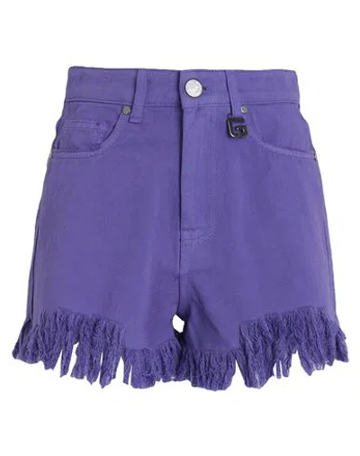 Gaelle Paris Gaëlle Paris Woman Denim Shorts Purple Size 27 Cotton In Purple