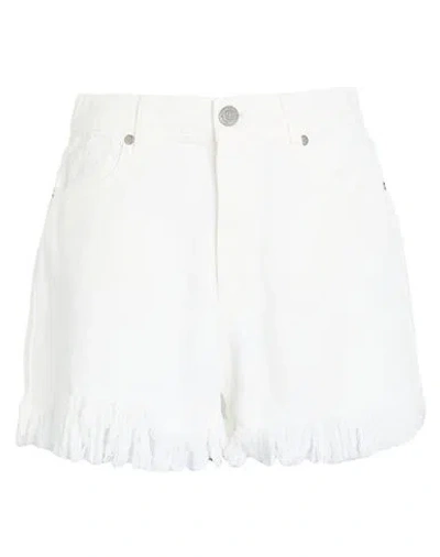 Gaelle Paris Gaëlle Paris Woman Denim Shorts White Size 29 Cotton
