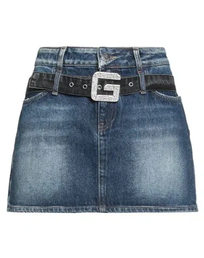 Gaelle Paris Gaëlle Paris Woman Denim Skirt Blue Size 25 Cotton