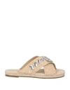 Gaelle Paris Gaëlle Paris Woman Espadrilles Beige Size 8 Textile Fibers