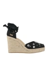 Gaelle Paris Gaëlle Paris Woman Espadrilles Black Size 6 Textile Fibers