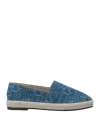 Gaelle Paris Gaëlle Paris Woman Espadrilles Blue Size 8 Textile Fibers In Blue