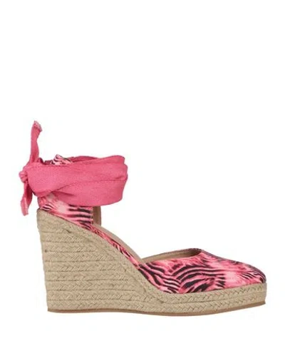 Gaelle Paris Gaëlle Paris Woman Espadrilles Fuchsia Size 7 Textile Fibers In Pink