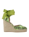 Gaelle Paris Gaëlle Paris Woman Espadrilles Light Green Size 7 Textile Fibers