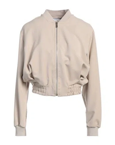 Gaelle Paris Gaëlle Paris Woman Jacket Beige Size 4 Polyester, Viscose, Elastane In Neutral