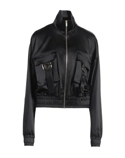 Gaelle Paris Gaëlle Paris Woman Jacket Black Size 1 Polyester, Elastane