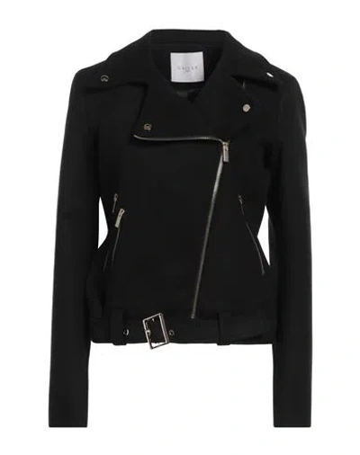 Gaelle Paris Gaëlle Paris Woman Jacket Black Size 10 Polyester, Viscose, Elastane