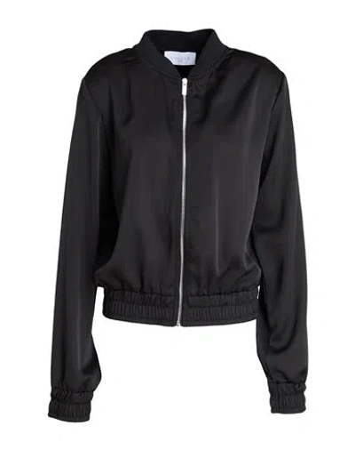 Gaelle Paris Gaëlle Paris Woman Jacket Black Size 12 Polyester, Polyamide