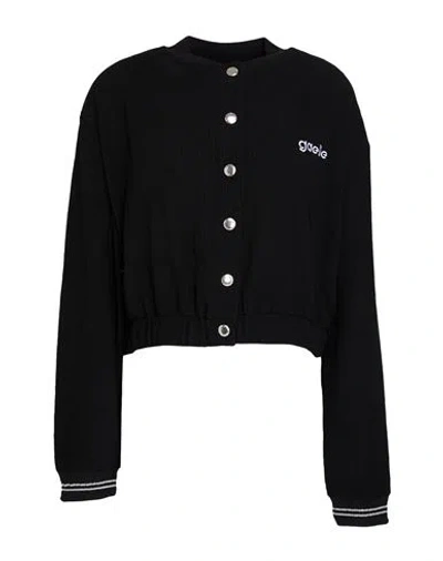 Gaelle Paris Gaëlle Paris Woman Jacket Black Size 2 Polyester, Elastane