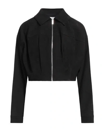 Gaelle Paris Gaëlle Paris Woman Jacket Black Size 4 Polyester, Elastane