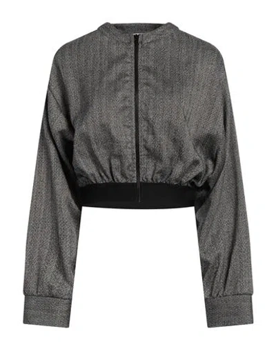 Gaelle Paris Gaëlle Paris Woman Jacket Black Size 4 Polyester, Viscose, Elastane