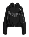 Gaelle Paris Gaëlle Paris Woman Jacket Black Size 4 Polyurethane, Viscose, Metallic Fiber In Black
