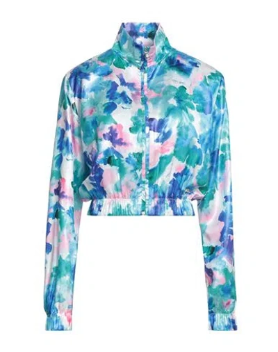 Gaelle Paris Gaëlle Paris Woman Jacket Blue Size 10 Polyester In Multi