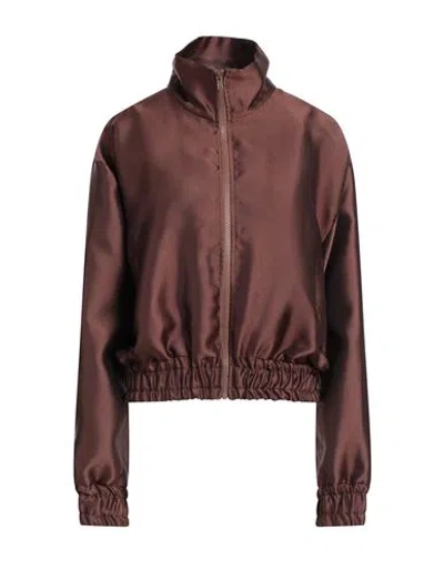 Gaelle Paris Gaëlle Paris Woman Jacket Brown Size 4 Polyester