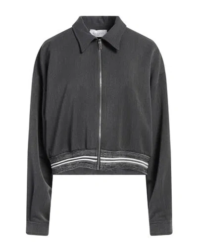 Gaelle Paris Gaëlle Paris Woman Jacket Grey Size 4 Polyester, Viscose, Elastane, Polyamide In Gray
