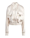 Gaelle Paris Gaëlle Paris Woman Jacket Off White Size 3 Polyester, Elastane