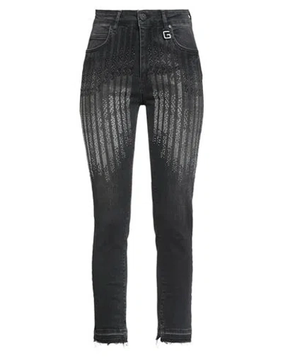 Gaelle Paris Gaëlle Paris Woman Jeans Black Size 25 Cotton, Elastane