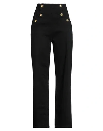 Gaelle Paris Gaëlle Paris Woman Jeans Black Size 28 Cotton, Elastane