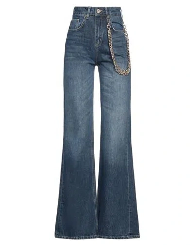 Gaelle Paris Gaëlle Paris Woman Jeans Blue Size 26 Cotton