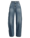 Gaelle Paris Gaëlle Paris Woman Jeans Blue Size 27 Cotton In Blue