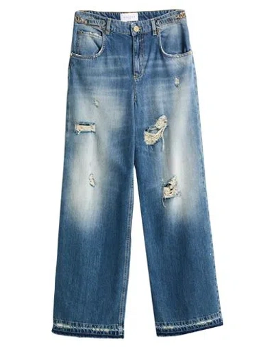 Gaelle Paris Gaëlle Paris Woman Jeans Blue Size 27 Cotton