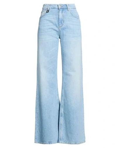 Gaelle Paris Gaëlle Paris Woman Jeans Blue Size 28 Cotton, Lyocell