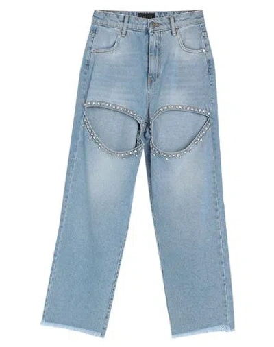 Gaelle Paris Gaëlle Paris Woman Jeans Blue Size 29 Cotton