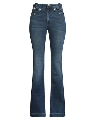 Gaelle Paris Gaëlle Paris Woman Jeans Blue Size 30 Cotton, Elastane