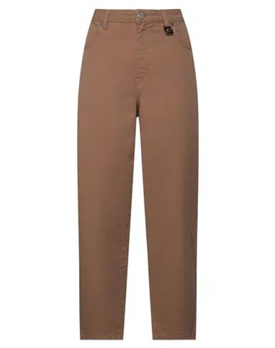 Gaelle Paris Gaëlle Paris Woman Jeans Brown Size 29 Cotton In Beige