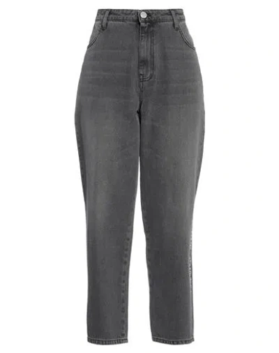 Gaelle Paris Gaëlle Paris Woman Jeans Charcoal Size 31 Cotton In Gray