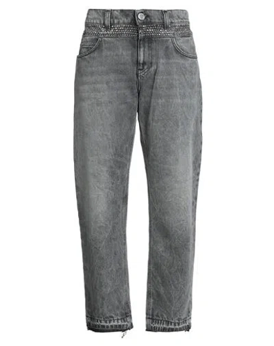 Gaelle Paris Gaëlle Paris Woman Jeans Grey Size 27 Cotton In Gray