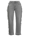 Gaelle Paris Gaëlle Paris Woman Jeans Grey Size 27 Cotton In Gray