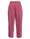 Gaelle Paris Gaëlle Paris Woman Jeans Magenta Size 31 Cotton
