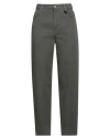 Gaelle Paris Gaëlle Paris Woman Jeans Military Green Size 28 Cotton In Green