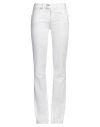Gaelle Paris Gaëlle Paris Woman Jeans White Size 27 Cotton, Elastane In White