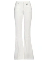 Gaelle Paris Gaëlle Paris Woman Jeans White Size 27 Cotton, Elastane In White