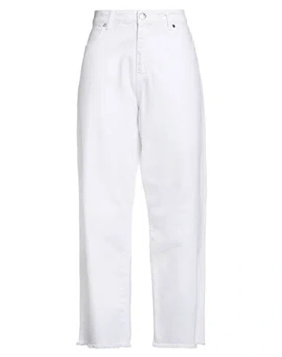 Gaelle Paris Gaëlle Paris Woman Jeans White Size 28 Cotton