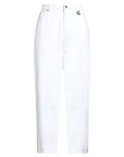 Gaelle Paris Gaëlle Paris Woman Jeans White Size 30 Cotton