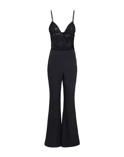 Gaelle Paris Gaëlle Paris Woman Jumpsuit Black Size 8 Polyester, Elastane, Polyamide