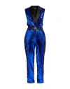 Gaelle Paris Gaëlle Paris Woman Jumpsuit Blue Size 4 Polyester, Elastane In Blue
