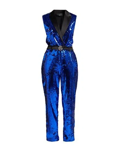 Gaelle Paris Gaëlle Paris Woman Jumpsuit Blue Size 4 Polyester, Elastane