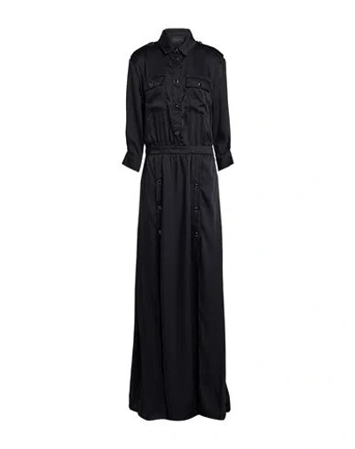 Gaelle Paris Gaëlle Paris Woman Maxi Dress Black Size 10 Acetate, Polyester